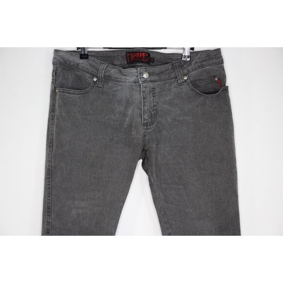TRIPP NYC Mens 33 x 32 Punk Rock Skinny Jeans Q1087 - Picture 2 of 7